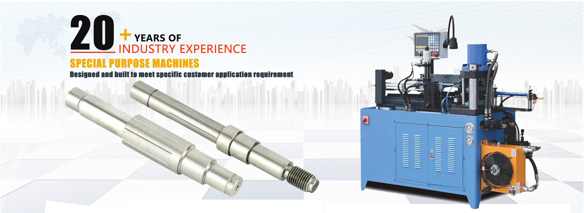 Motor shaft spline punching machine